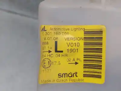 Peça sobressalente para automóvel em segunda mão farol / farolim esquerdo por smart coupe turbo cat referências oem iam 0301169201 0301169201 al q0013464v001000000