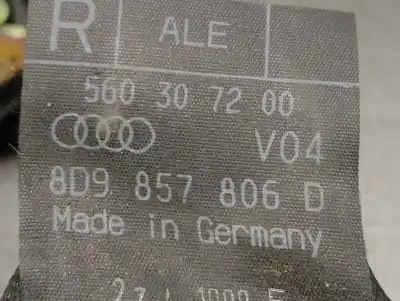 Piesă de schimb auto la mâna a doua centurã de sigurantã spate dreapta pentru audi a4 b5 avant (8d5) 1.9 tdi referințe oem iam 8d9857806d  8d9857806d