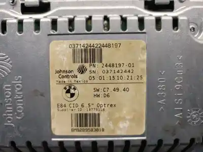 Автозапчасти б/у многофункциональный дисплей за bmw x1 (e84) sdrive 18 d ссылки oem iam 244819701  65509289583