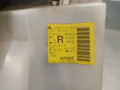 Second-hand car spare part right headlight for smart coupe 0.8 cdi cat oem iam references 0301169202  0013466v001000000