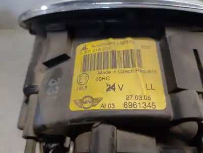 Автозапчастина б/у ліва фара для mini mini (r50, r53) one d посилання на oem iam 6961345 0301218201 automotive 63127198729
