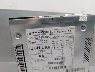 Second-hand car spare part audio system / radio cd for opel vectra c gts (z02) 1.9 cdti (f68) oem iam references 13113145 453116246 gm 
