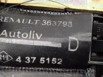 Автозапчастина б/у задній правий ремін безпеки для renault grand scénic ii (jm0/1_) 1.9 dci (jm0g, jm12, jm1g, jm2c) посилання на oem iam 8200363793 4375152 autoliv 8200363793