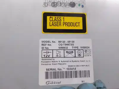 Pezzo di ricambio per auto di seconda mano impianto audio / radio cd per toyota avensis sedán (_t25_) 2.0 (azt250_) riferimenti oem iam 8612005130  8612005130