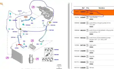 Автозапчасти б/у трубы кондиционирования воздуха за ford fiesta vii (hj, hf) 1.1 ti-vct ссылки oem iam h1bh19n617af  h1bh19n617ag