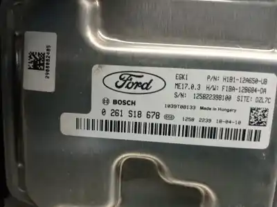 Автозапчасти б/у блок управления двигателем за ford fiesta vii (hj, hf) 1.1 ti-vct ссылки oem iam h1b112a650ub 0261s18678 bosch 