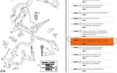 Автозапчастина б/у труби кондиціонації для opel corsa c (x01) 1.3 cdti (f08, f68) посилання на oem iam 368128869  13114908
