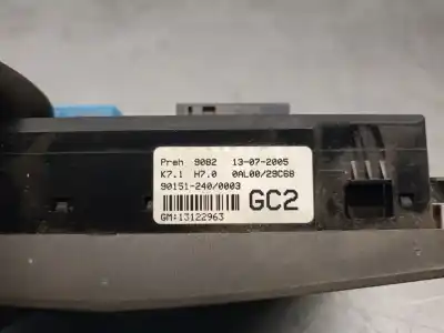 Peça sobressalente para automóvel em segunda mão comando de sofagem (chauffage / ar condicionado) por opel astra h (a04) 1.7 cdti (l48) referências oem iam 13122963  