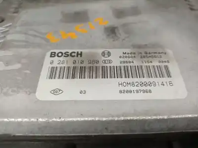 Peça sobressalente para automóvel em segunda mão centralina de motor uce por renault scénic i monospace (ja0/1_, fa0_) 1.9 dci rx4 referências oem iam 8200197968 0281010980 bosch 