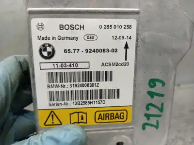 Peça sobressalente para automóvel em segunda mão centralina de airbag por bmw x5 (e70) xdrive 30 d referências oem iam 65779240083 0285010258 bosch 