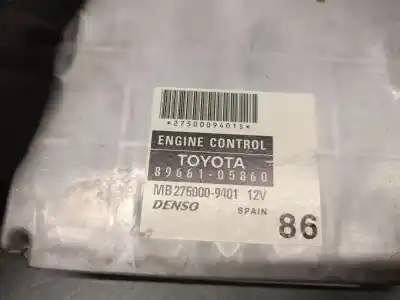 Pezzo di ricambio per auto di seconda mano centralina motore per toyota avensis sedán (_t25_) 1.8 (zzt251_) riferimenti oem iam 8966105860 mb2750009401 denso 