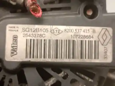 Pièce détachée automobile d'occasion alternateur pour renault clio ii (bb_, cb_) 1.5 dci (bb3n, cb3n) références oem iam 8200537415b 2543378c valeo 8200537415
