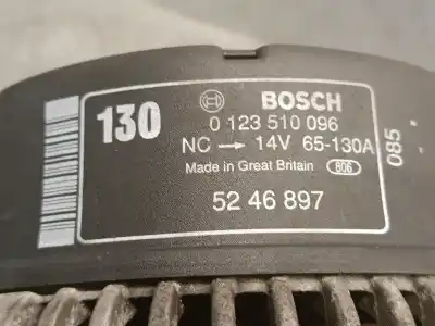 Peça sobressalente para automóvel em segunda mão alternador por saab 9-5 (ys3e) 2.0 t referências oem iam 5246897 0123510096 bosch 4929451