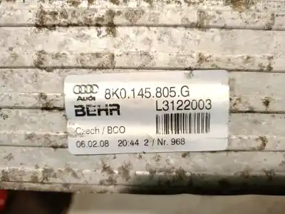 Автозапчастина б/у інтеркулер для audi a4 b8 (8k2) 2.0 tdi посилання на oem iam 8k0145805g l3122003 behr 