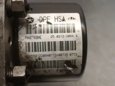 Peça sobressalente para automóvel em segunda mão abs por jeep compass (mk49) 2.2 crd referências oem iam p04877036ae 25021220844 ate 6000627413