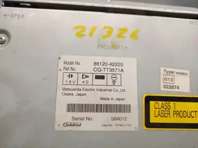 Автозапчасти б/у аудиосистема / радио cd за toyota rav 4 iii (_a3_) 2.2 d 4wd (ala30_) ссылки oem iam 8612042220 cqtt3571a 8612042220