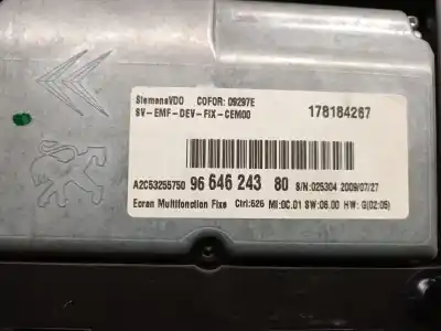 Second-hand car spare part dashboard for citroen c4 picasso i monospace (ud_) 2.0 hdi 138 oem iam references 9664624380  6103v1