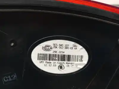 Автозапчасти б/у левый задний фонарь за skoda octavia iii (5e3, nl3, nr3) 1.5 tsi ссылки oem iam 5e5945207  5e5945711