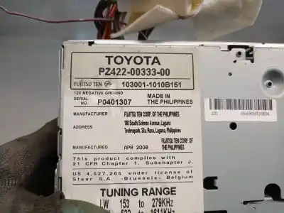 Second-hand car spare part gps navigation system for toyota yaris (_p9_) 1.4 d-4d (nlp90_) oem iam references pz4220033300  