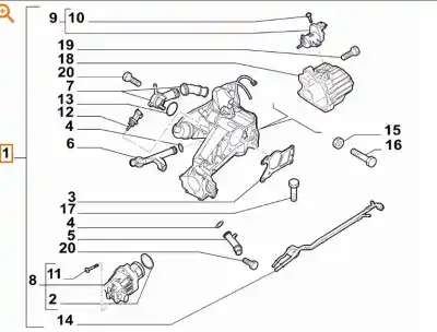 İkinci el araba yedek parçası emme manifoldu için alfa romeo 159 (939_) 2.0 jtdm (939axp1b) oem iam referansları 55230462  55230462