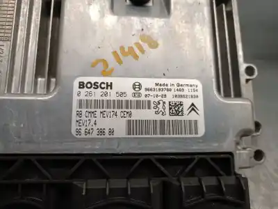 Second-hand car spare part ecu engine control for peugeot 207/207+ (wa_, wc_) 1.4 16v oem iam references 9664738680 0261201505 bosch 