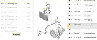 Pezzo di ricambio per auto di seconda mano tubi aria condizionata per audi a4 b8 (8k2) 2.0 tdi riferimenti oem iam 8k0317825ac  8k0317825ac