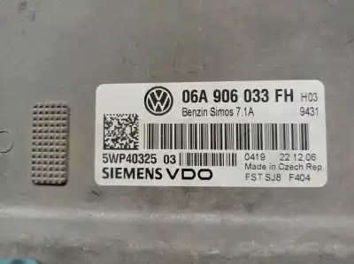 Second-hand car spare part ecu engine control for seat altea xl (5p5, 5p8) 1.6 oem iam references 06a906033fh 5wp40325 vdo 
