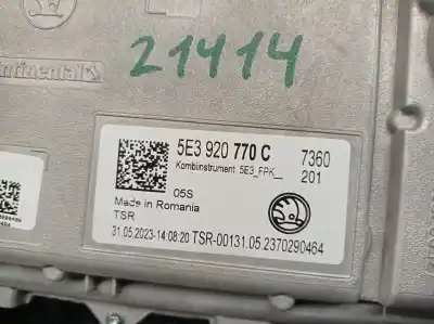 Автозапчастина б/у панель інструментів для skoda octavia iv (nx3, nn3) 1.5 tsi посилання на oem iam 5e3920770c  5e3920770c