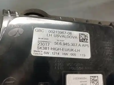 Second-hand car spare part left tailgate light for skoda octavia iv (nx3, nn3) 1.5 tsi oem iam references 5e6945307a  5e6945307a