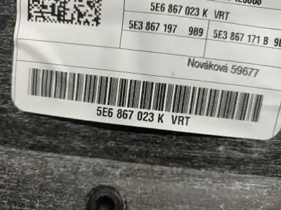 Автозапчастина б/у обкітка задніх лівіх дверей для skoda octavia iv (nx3, nn3) 1.5 tsi посилання на oem iam 5e6867023k  5e6867023k