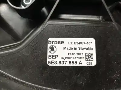 Автозапчастина б/у регулятор вікна передній лівий для skoda octavia iv (nx3, nn3) 1.5 tsi посилання на oem iam 5e3837655a  5e3837655a