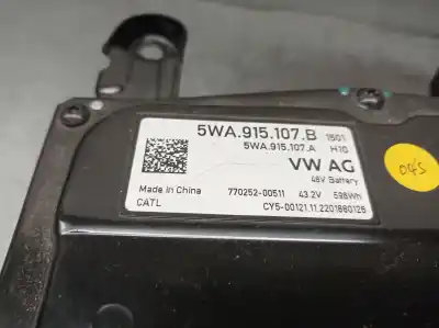 Автозапчастина б/у аккумулятор для skoda octavia iv (nx3, nn3) 1.5 tsi посилання на oem iam 5wa915107b 5wa915107a 5wa915107b