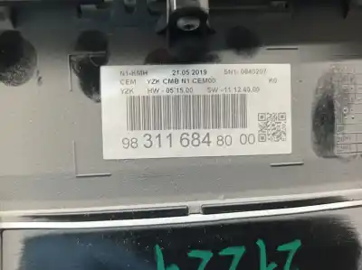 Автозапчасти б/у приборная доска за citroen jumpy furgón (v_) 1.6 bluehdi 115 ссылки oem iam 9831168480 769318270u 9831168480