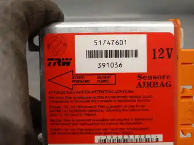 Peça sobressalente para automóvel em segunda mão centralina de airbag por fiat grande punto van (199_) 1.3 jtd multijet (199cxc1a) referências oem iam 51747601  