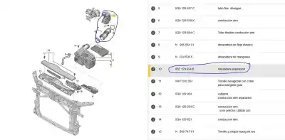 Автозапчастина б/у труба для skoda octavia iv (nx3, nn3) 1.5 tsi посилання на oem iam 05e129654ag  05e129654b