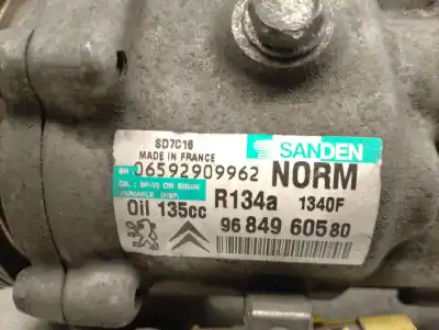 Peça sobressalente para automóvel em segunda mão compressor de ar condicionado a/a a/c por citroen c4 picasso i monospace (ud_) 2.0 hdi 138 referências oem iam 9684960580 sd7c16 sanden 
