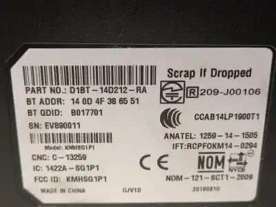 Автозапчасти б/у электронный модуль за ford fiesta vi (cb1, ccn) 1.0 ecoboost ссылки oem iam d1bt14d212ra  