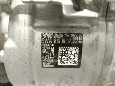 Автозапчастина б/у компресор кондиционера для skoda octavia iv (nx3, nn3) 1.5 tsi посилання на oem iam 5wa816803a  5wa816803a
