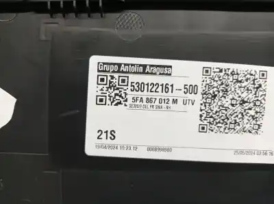 Автозапчасти б/у обивка передней правой двери за seat leon (kl1) 1.0 tsi ссылки oem iam 5fa867012m 530122161500 5fa867012m