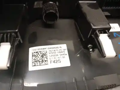 Second-hand car spare part climate control for kia stonic (yb) 1.0 t-gdi oem iam references 97250h8xxx 97250h8420 97250h8420sa1