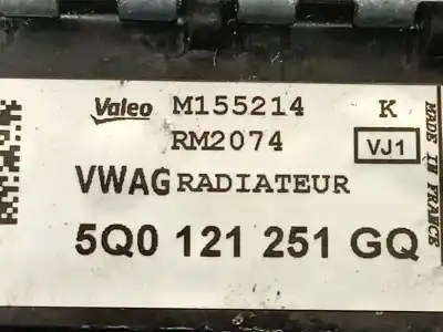 Автозапчастина б/у водяний радіатор для seat leon (kl1) 1.0 tsi посилання на oem iam 5q0121251gq m155214k valeo 