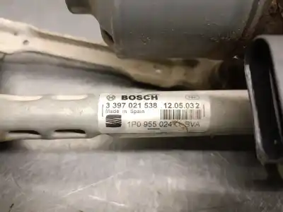 Pezzo di ricambio per auto di seconda mano tiranti e motorino del tergicristallo anteriore per seat leon (1p1) 1.6 tdi riferimenti oem iam 1p0955024a 3397021538 bosch 1p0955602a