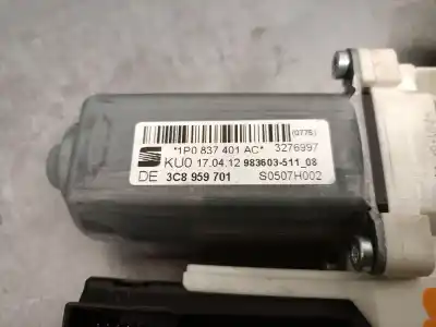 Second-hand car spare part driver left window regulator for seat leon (1p1) 1.6 tdi oem iam references 1p0837401ac  1p0837401ac