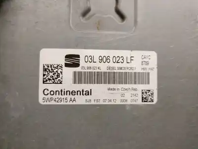 Автозапчастина б/у ебу контролер двигуна для seat leon (1p1) 1.6 tdi посилання на oem iam 03l906023lf  