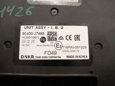 Автозапчастина б/у електронний модуль для kia ceed tourer (cd) 1.0 t-gdi посилання на oem iam 95400j7493  