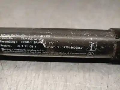 Автозапчастина б/у правий натяжач подушки безпеки для mercedes-benz clase r (w251, v251) r 350 4-matic (251.065, 251.165) посилання на oem iam a2518602669  