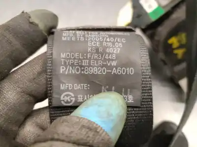 Автозапчасти б/у задний правый ремень безопасности за hyundai i30 ranchera familiar (gd) 1.6 crdi ссылки oem iam 89820a6010  89820a6010try