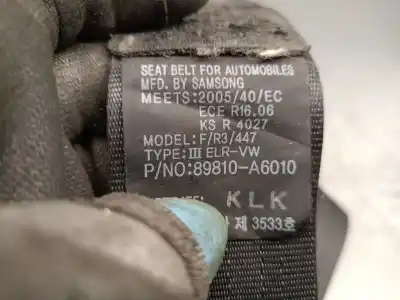 Автозапчасти б/у задний левый ремень безопасности за hyundai i30 ranchera familiar (gd) 1.6 crdi ссылки oem iam 89810a6010  89810a6010try