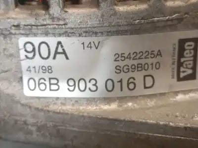 Автозапчасти б/у генератор за audi a4 b5 avant (8d5) 1.8 t ссылки oem iam 06b903016d 2542225a valeo 06b903018cx