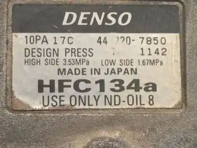 Second-hand car spare part air conditioning compressor for iveco daily iv furgón 35c12 v, 35c12 v/p, 35s12 v, 35s12 v/p oem iam references 442207850 10pa17c denso 504014391